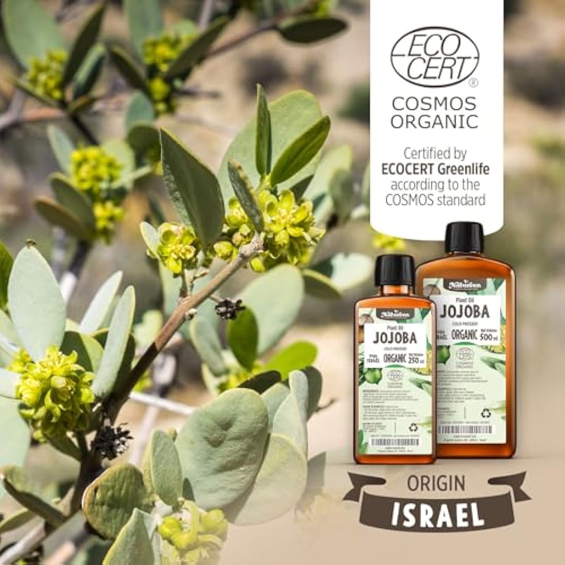 Organic Jojoba Oil – 900ml Pure Cold Pressed Carrier Oil