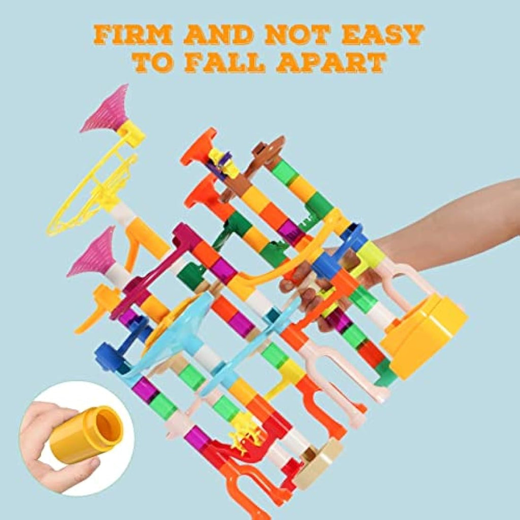 Jolof Store Marble Run 166PCS STEM Building Toy Set for Kids Ages 3-12