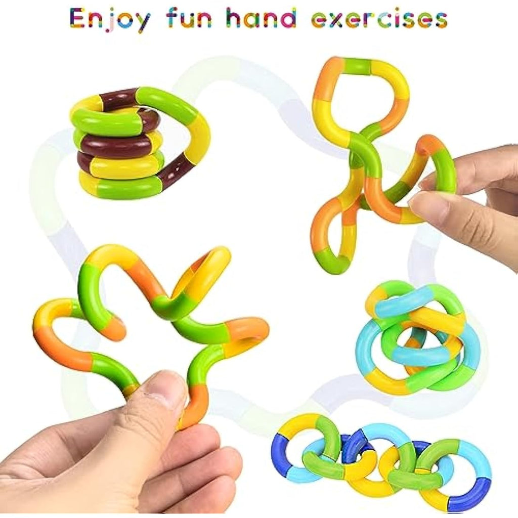 Jolof Store Tangle Fidget Toy – 5 Pcs Sensory Stress Relief Twist (Green)