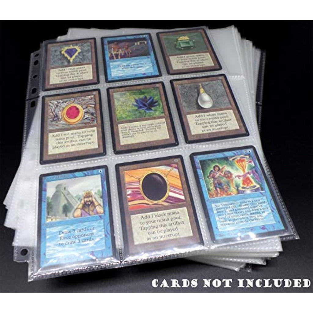 docsmagic.de 200 Premium 9-Pocket Pages | A4 Rigid Card Sleeves for MTG
