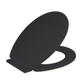 Ram Black Soft Close Toilet Seat | O-Shaped Quick Release Bathroom Seat