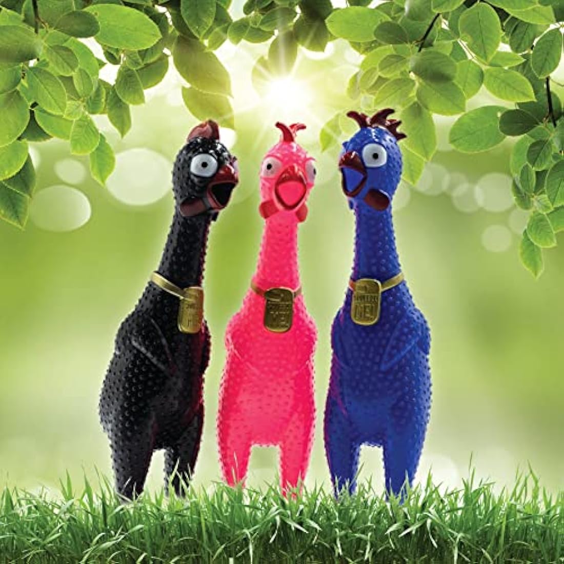 Animolds Squeaky Stress Chicken Toy – Medium 30cm Assorted Colors