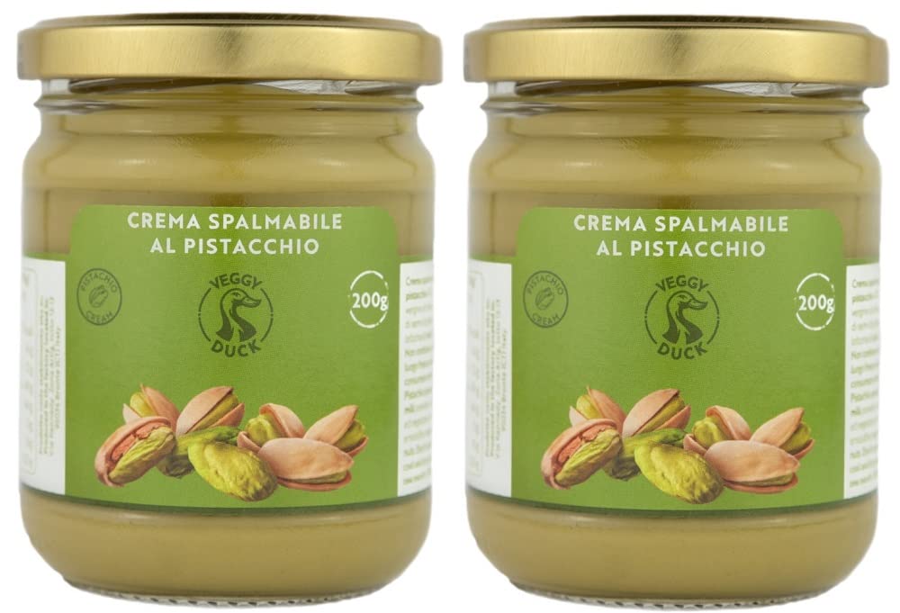 Veggy Duck Sweet Pistachio Cream – 45% Mediterranean Pistachios, 400g