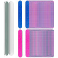 100 Pcs Disposable Nail Files | 180/240 Grit Emery Boards