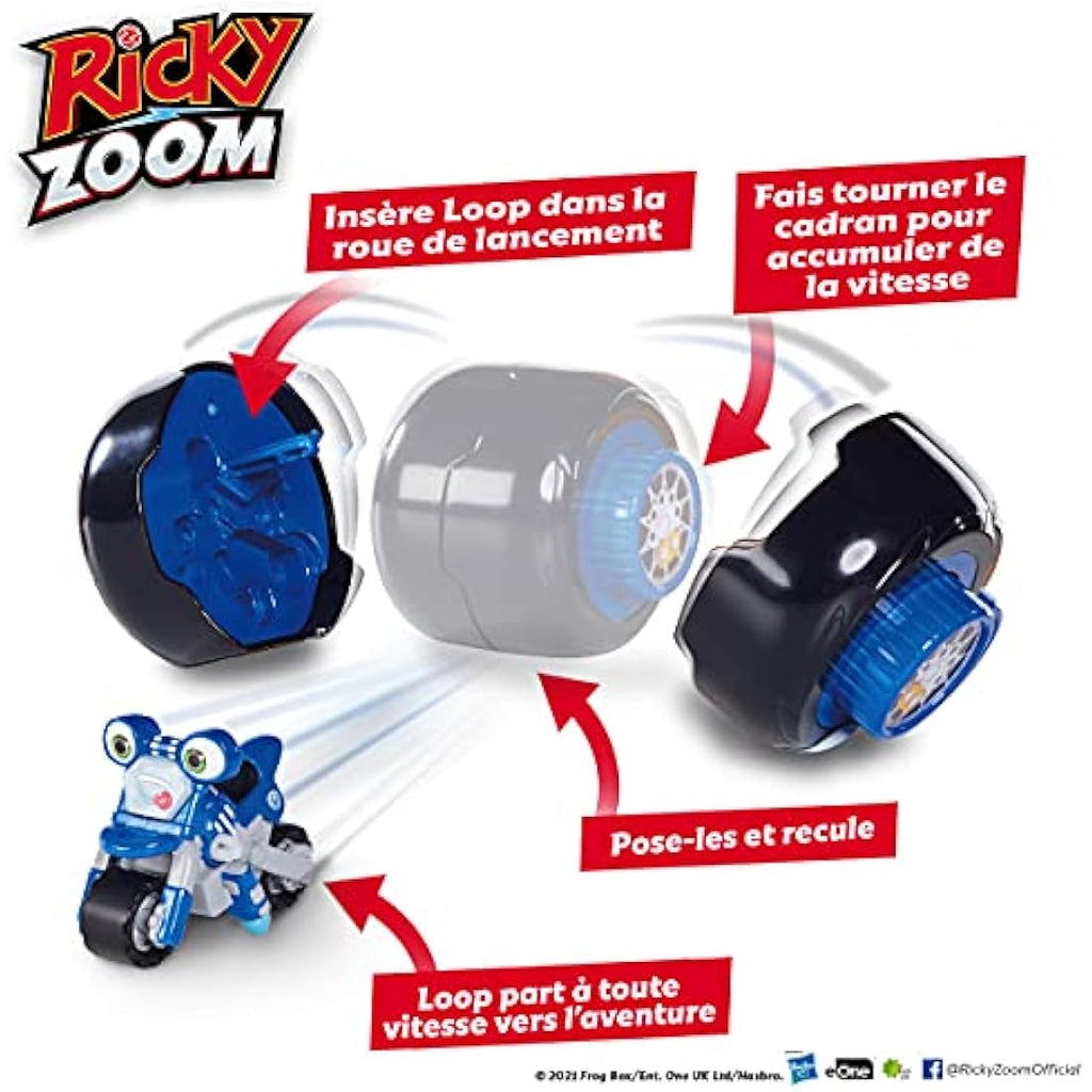 Ricky Zoom Loop Wind & Launch Motorbike Toy - Preschool Playset