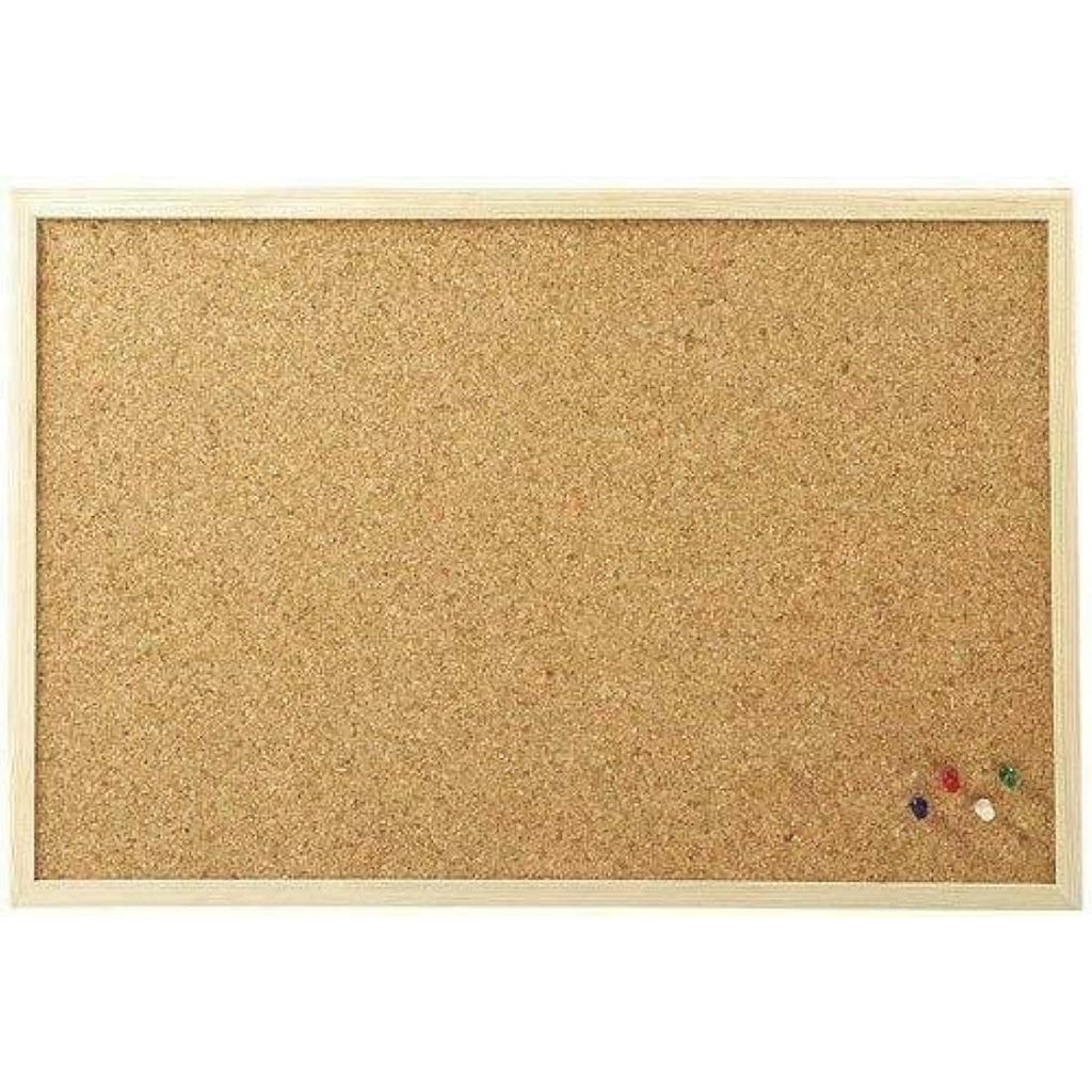 30x40 Wooden Frame Cork Notice Board - Self Healing Pin Board