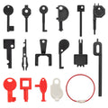 Mellbree Fire Alarm Call Point Test Keys - 16 Piece Engineer Tool Kit