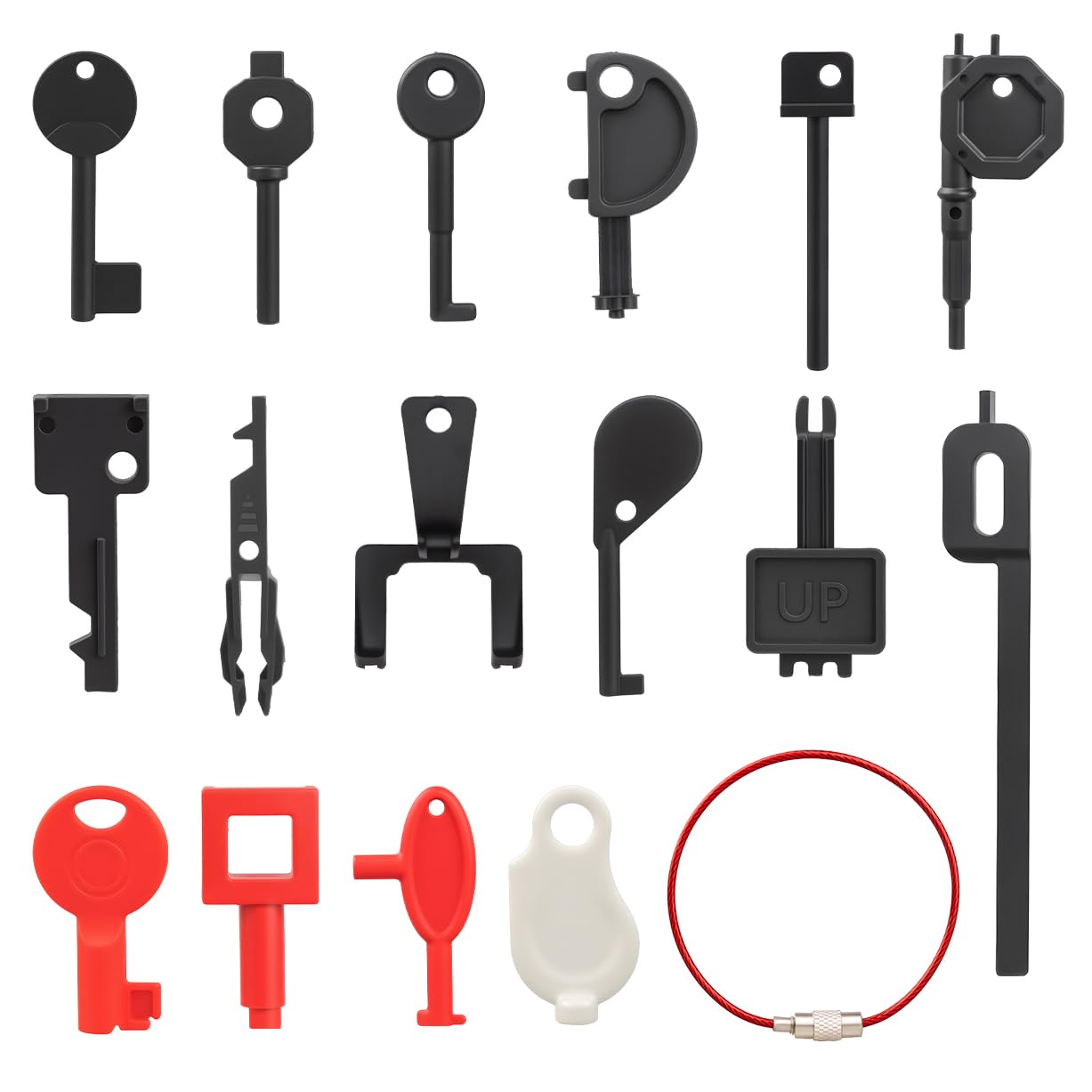 Mellbree Fire Alarm Call Point Test Keys - 16 Piece Engineer Tool Kit