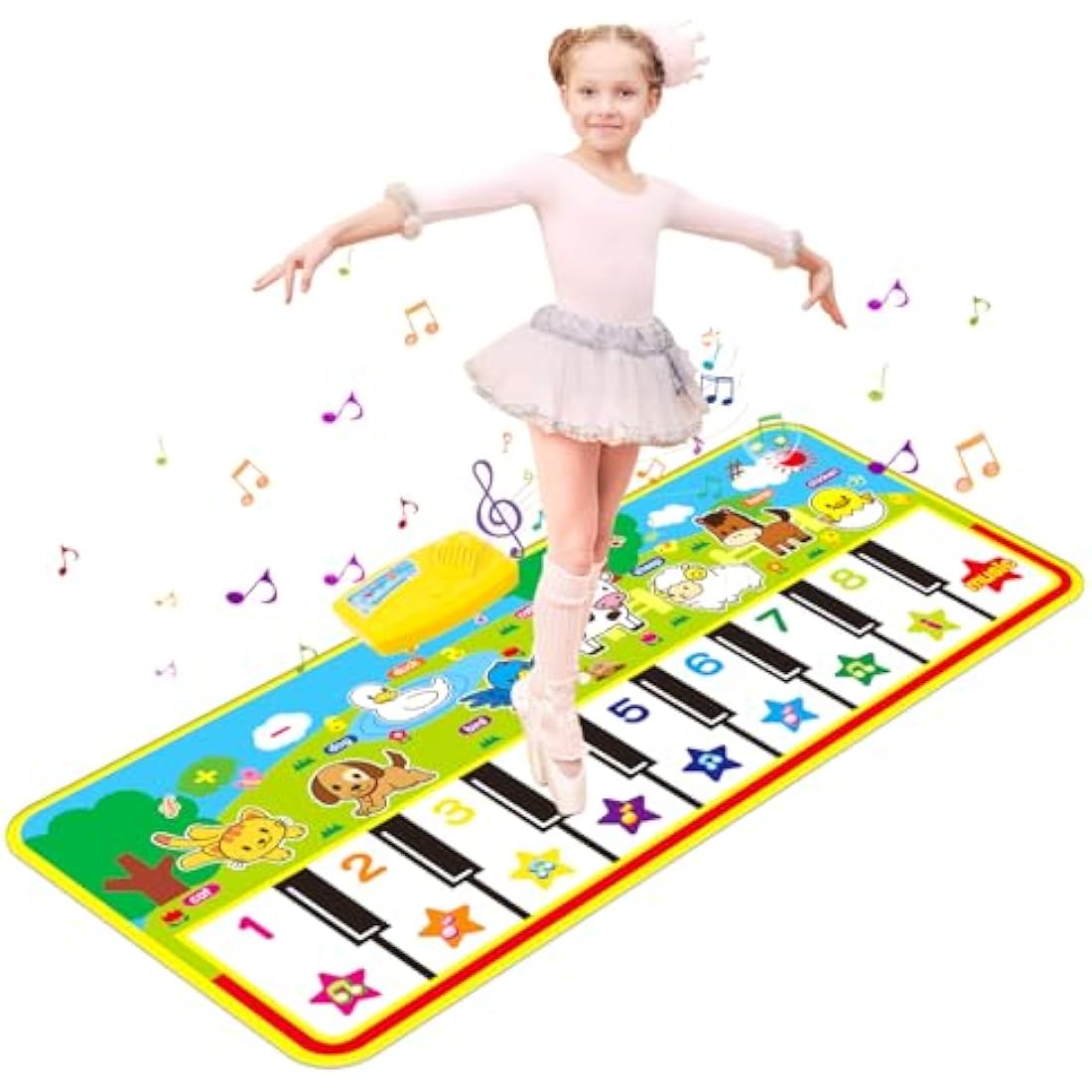 m zimoon Kids Piano Mat – Large Musical Floor Carpet for Toddlers