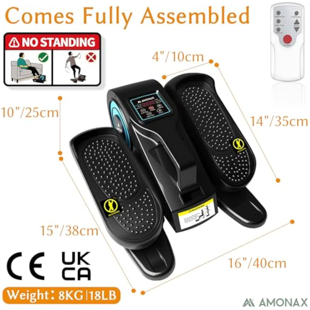 Amonax Electric Seated Pedal Exerciser | Under Desk Elliptical for Seniors