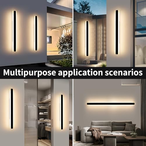 120cm LED Outdoor Wall Light | IP65 Waterproof 3-Color Sconce