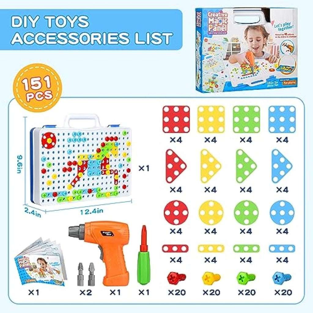 3D Take Apart Toy – STEM Construction Kit with Storage Box