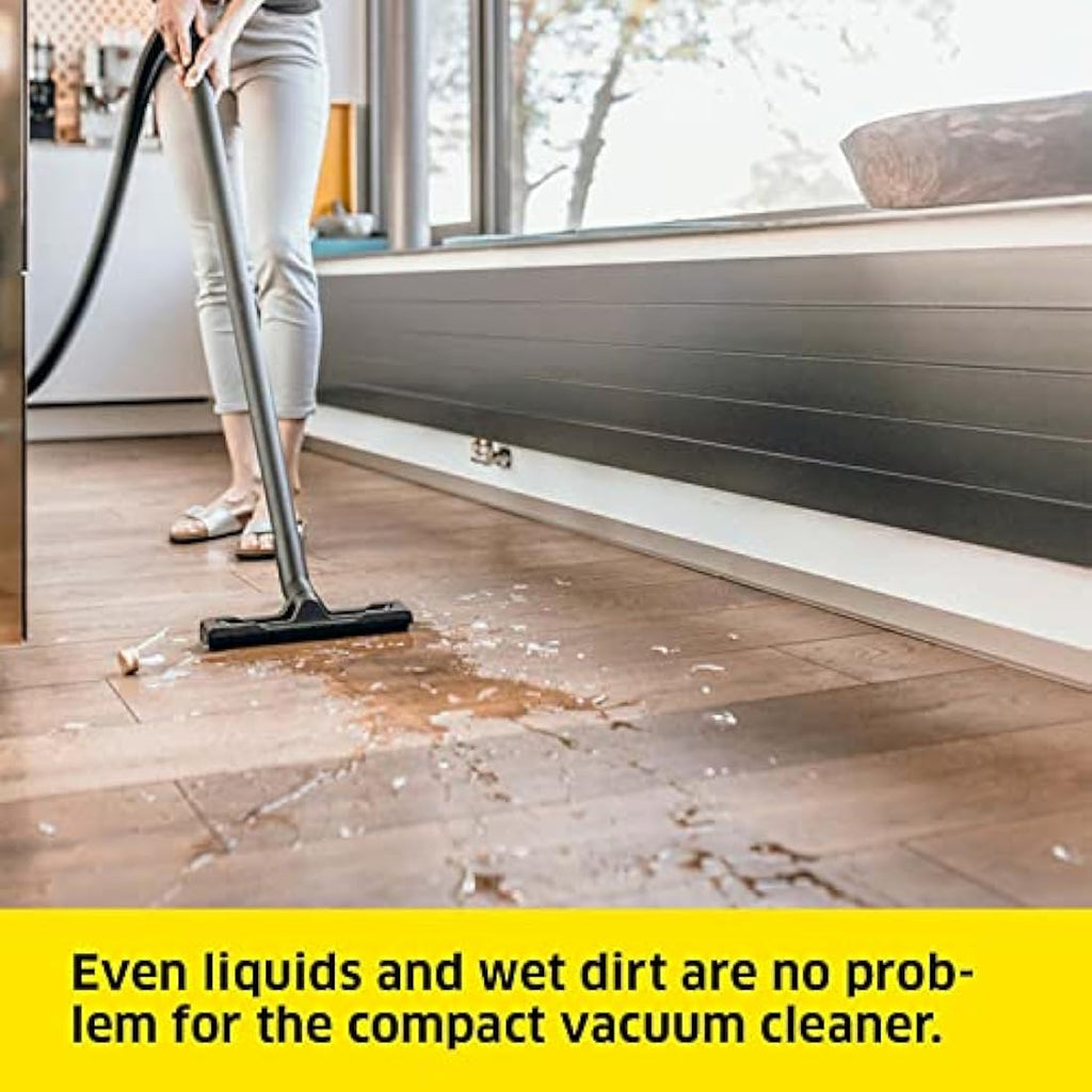 Kärcher WD 2 Plus Wet and Dry Vacuum Cleaner – 1000W, 12L Container