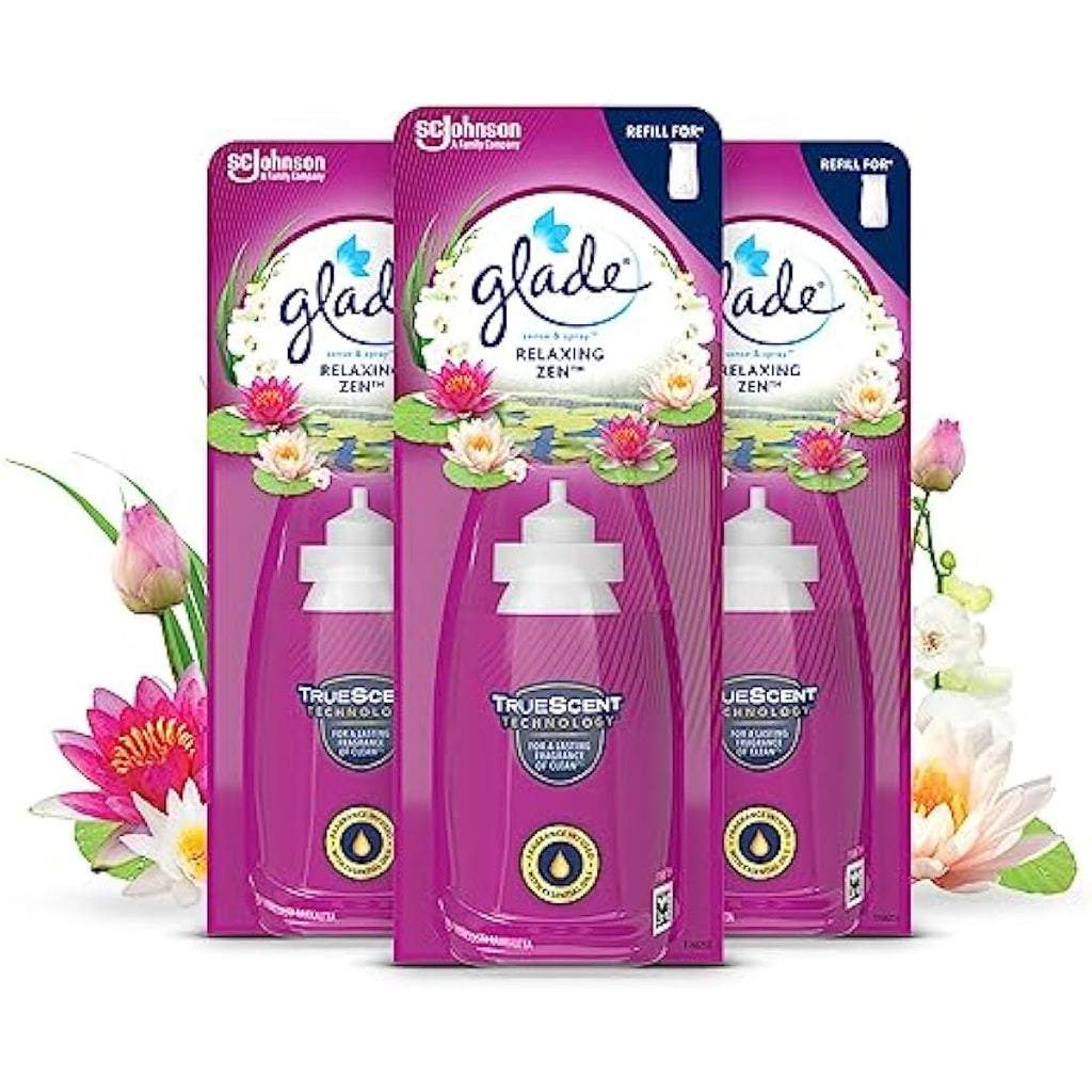 Glade Sense & Spray Refill - Relaxing Zen Motion Air Freshener (3 Pack)