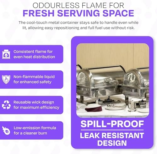 Chafing Fuel Can – 6 Hour Liquid Wick for Catering