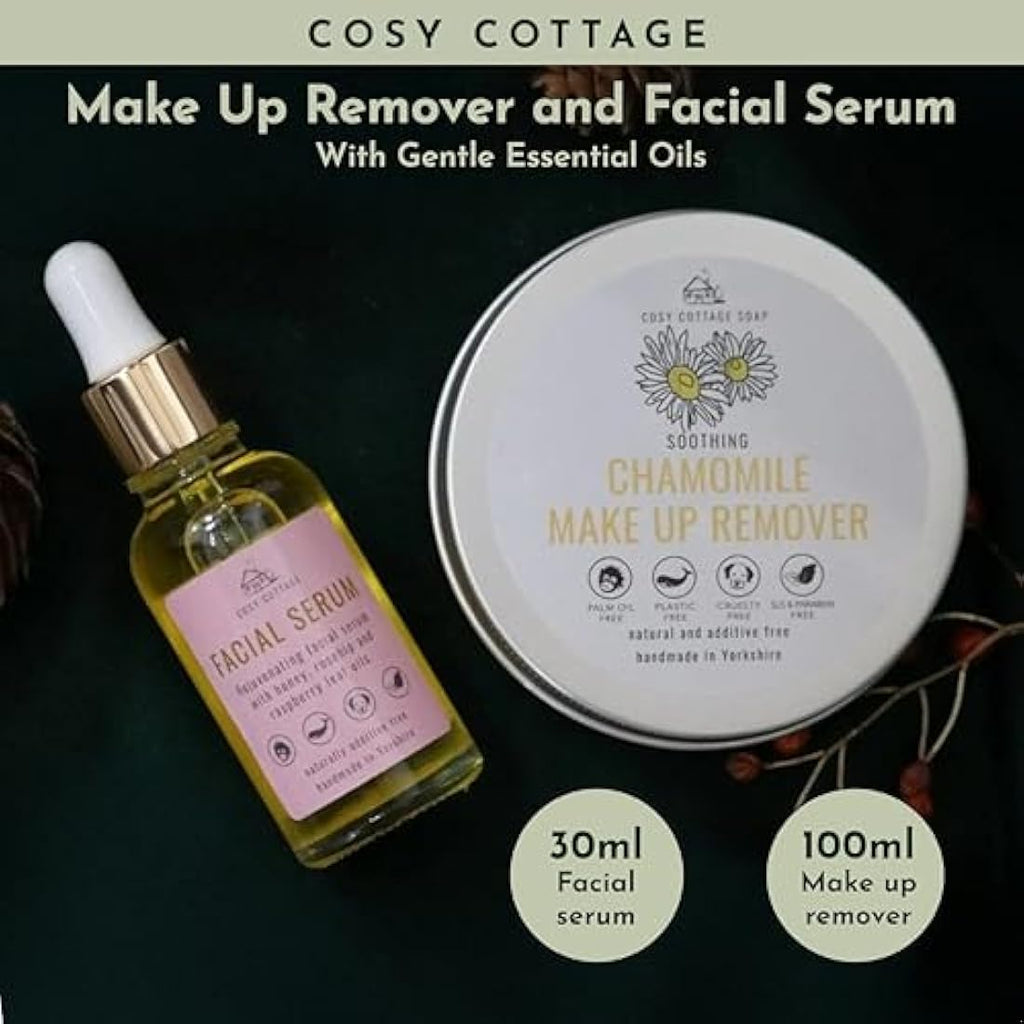 Cosy Cottage Natural Skincare Duo | Chamomile Remover & Rosehip Serum