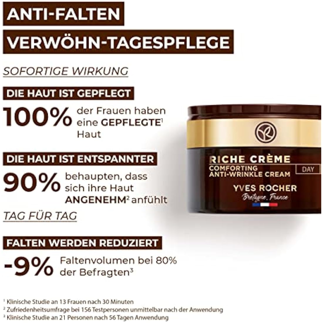 Yves Rocher Riche Crème Anti-Wrinkle Day Cream with Rose Oil – 50ml