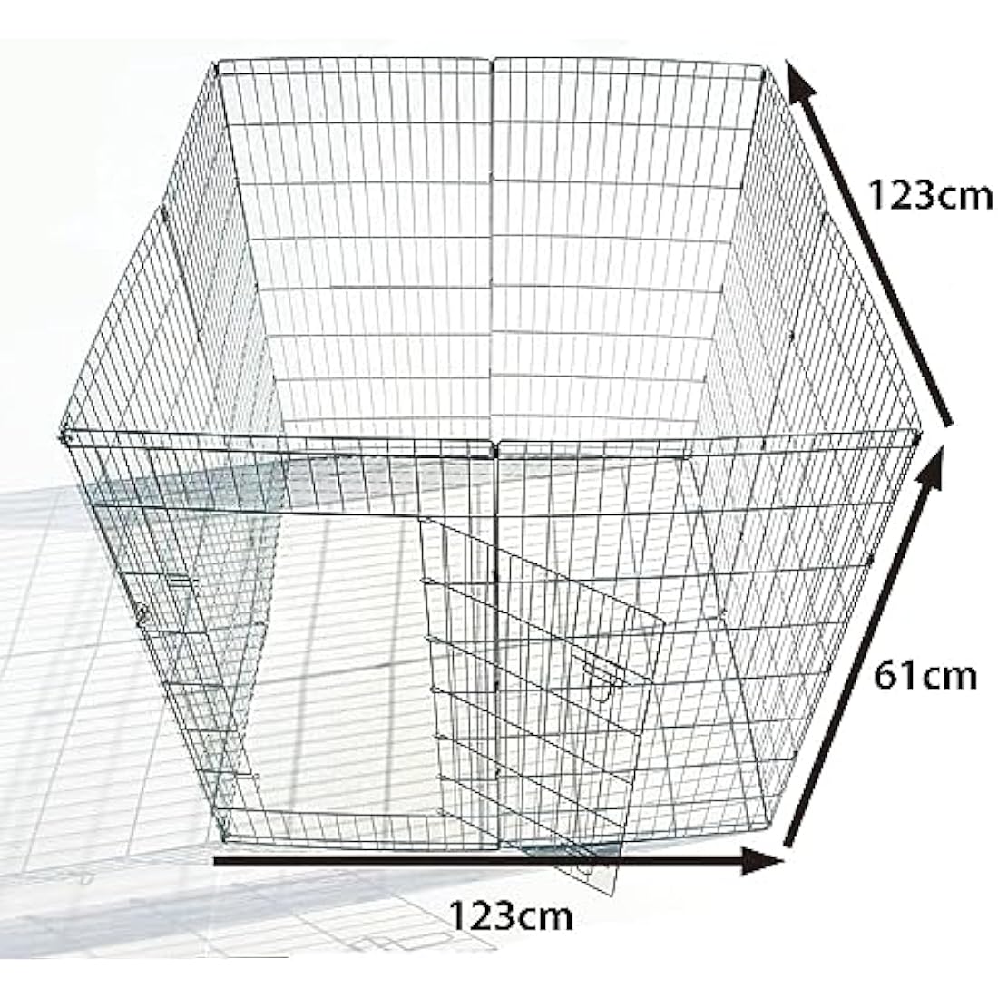 Ellie-Bo Foldable Puppy Play Pen | 61cm Portable Steel Pet Enclosure