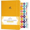 Clever Fox Wellness Journal - Undated Food & Health Planner, A5 Amber Yellow