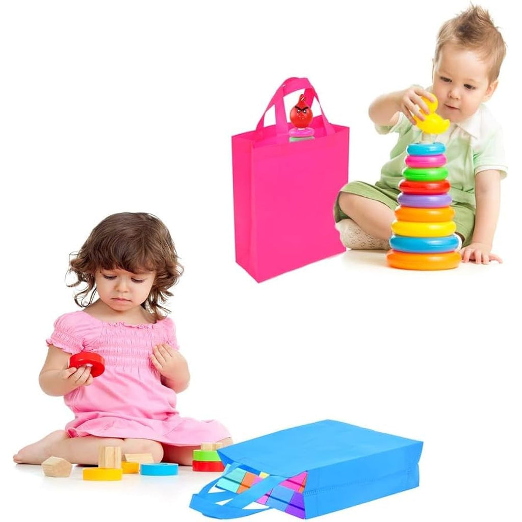 BOENFU 30 Pcs Non-Woven Party Bags with Handles - Reusable Gift Totes
