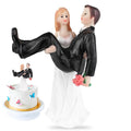Wedding Cake Topper – Romantic Resin Bride and Groom Figurine