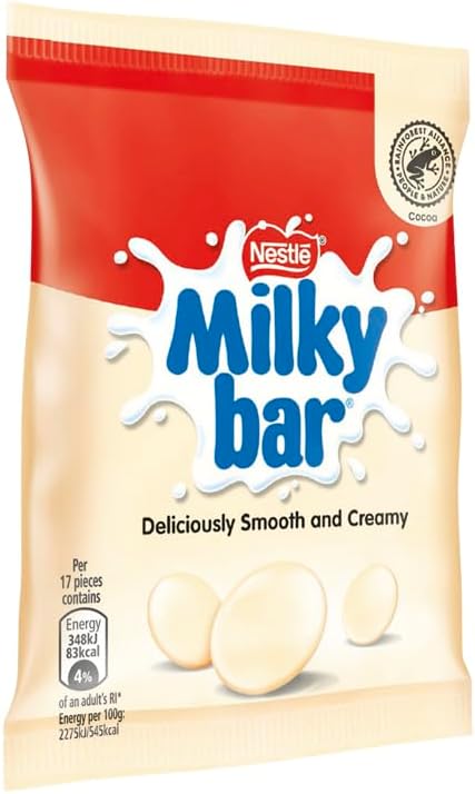 Milkybar White Chocolate Giant Buttons Sharing Bag - 48 x 30g Bulk Pack