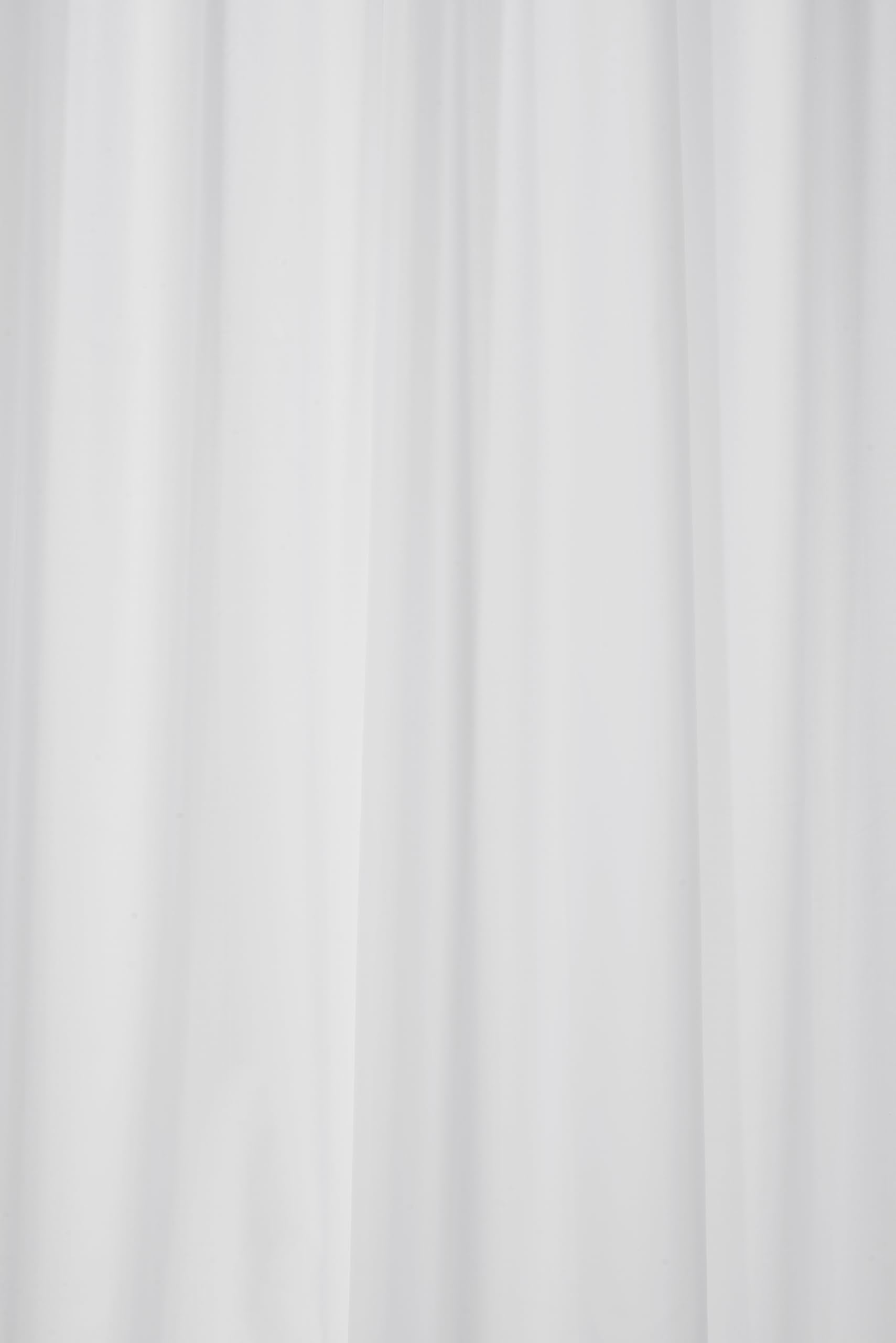 Croydex White Textile Shower Curtain - Water-Resistant Polyester 180x200cm
