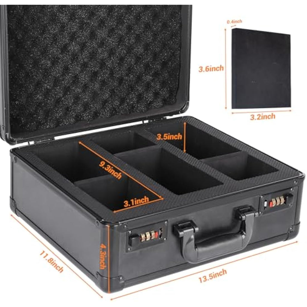 Graded Card Storage Box | 3-Slot Waterproof Trading Card Case