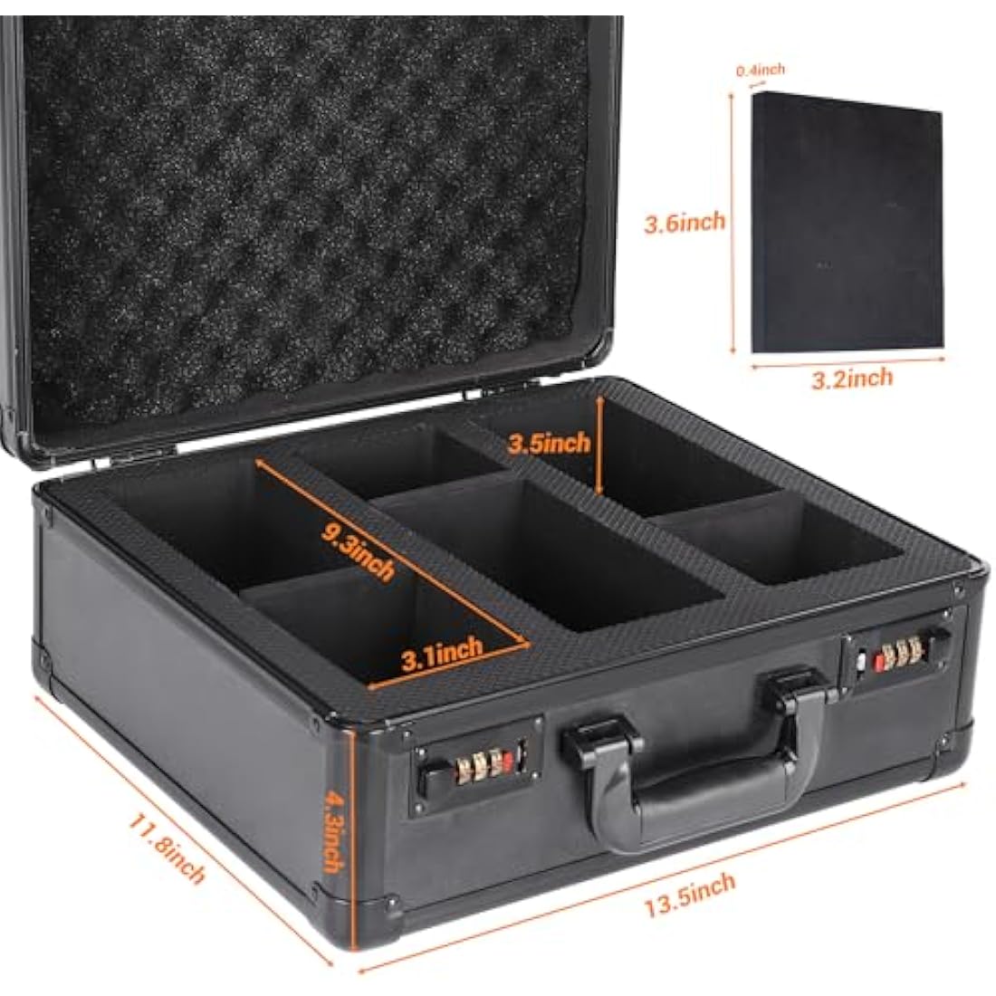 Graded Card Storage Box | 3-Slot Waterproof Trading Card Case
