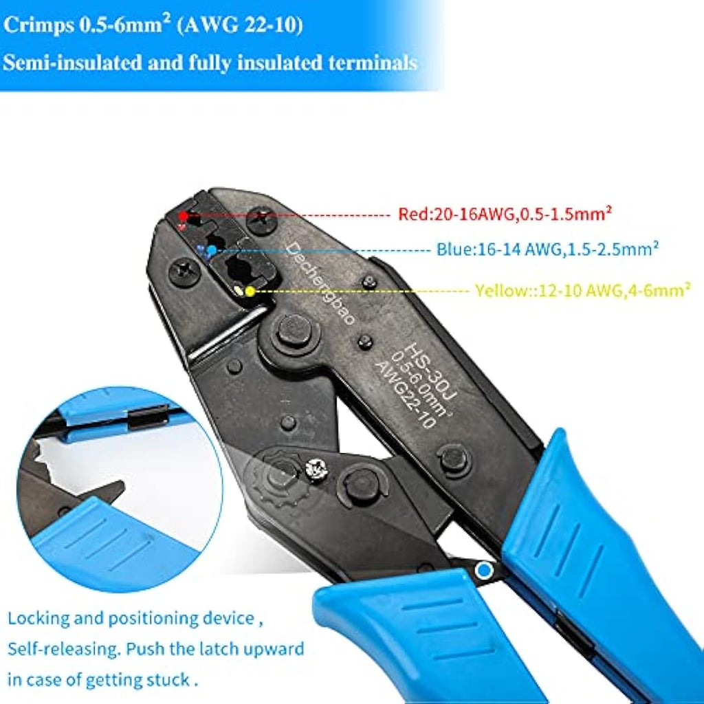Ratchet Wire Crimping Tool Kit with 700 Connectors