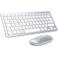OMOTON Wireless Bluetooth Keyboard and Mouse Set for Mac – Silver UK Layout