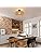 Jolof Store Rattan Ceiling Light – Hand-Woven Boho E27 Pendant Lamp
