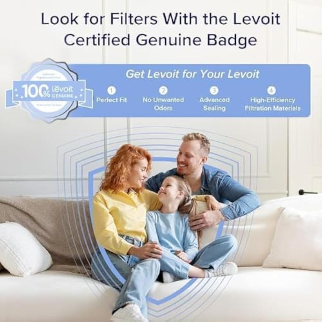 Levoit Core Mini Replacement Filter | 3-in-1 HEPA & Activated Carbon