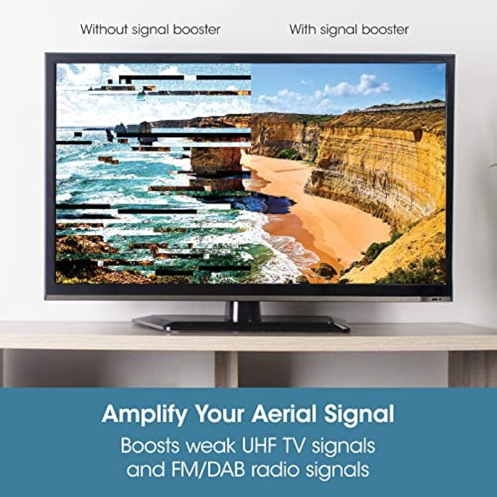 SLx TV Signal Booster | 1-Way Aerial Amplifier with 5G Filtering
