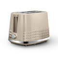 Tower Solitaire 2 Slice Toaster - 850W Browning Control - Latte & Chrome