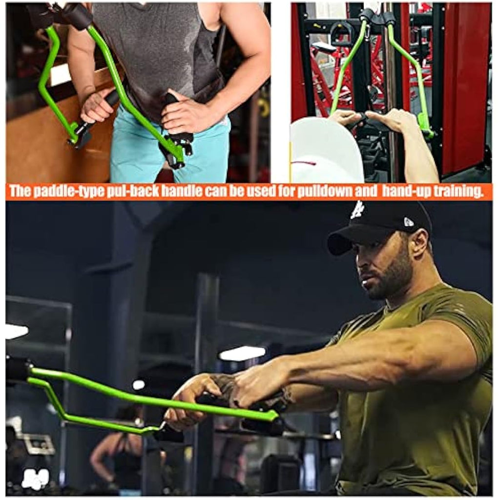 KORIKAHM Lat Pull Down Bar – Adjustable Steel Cable Machine Attachment
