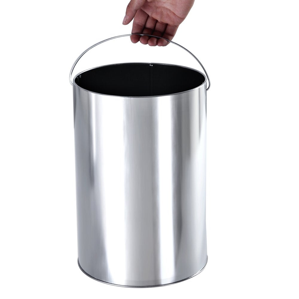 SONGMICS Standing Ashtray Bin | Outdoor Stainless Steel 12.3L Black