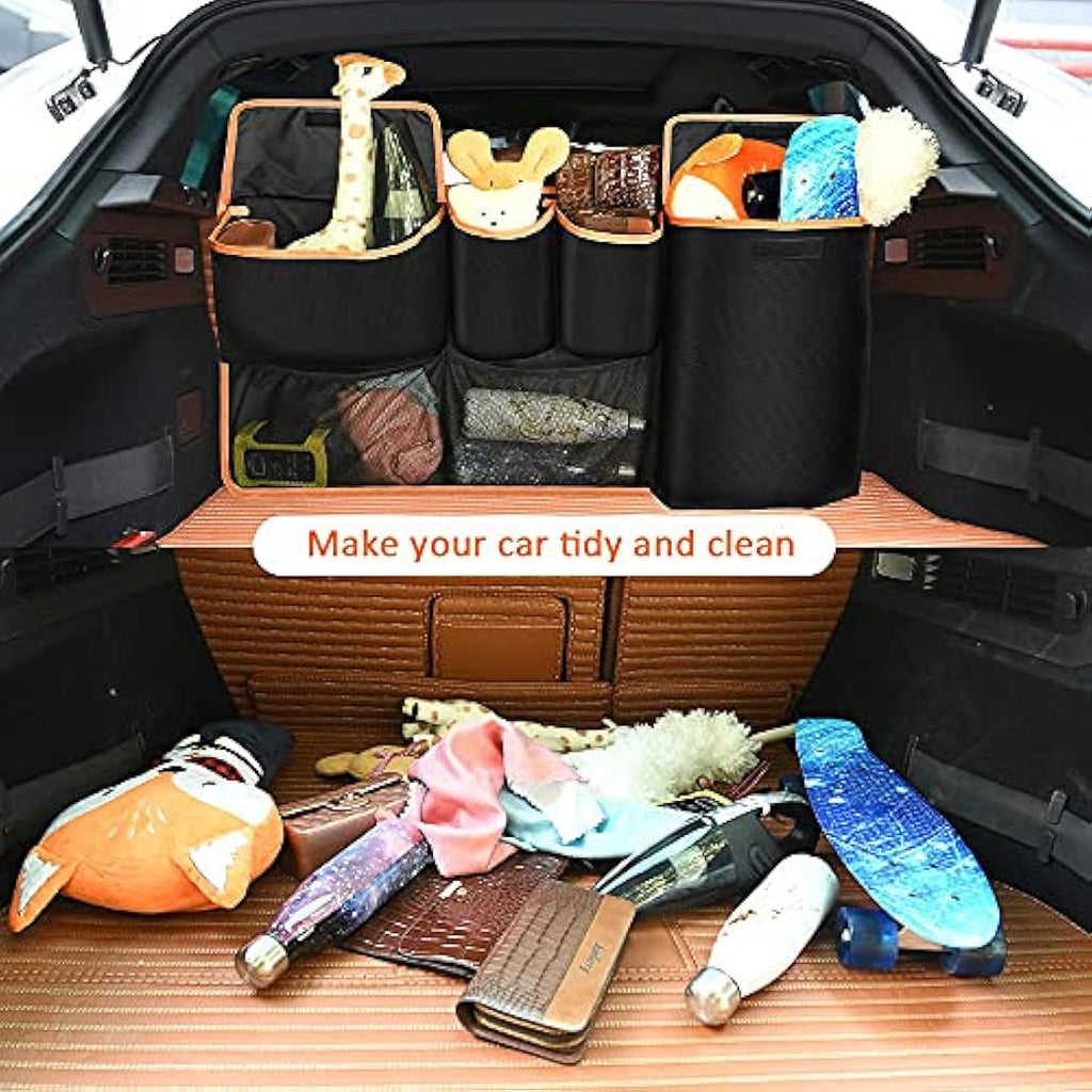 URAQT Car Boot Organiser | Waterproof 600D Oxford Backseat Storage (100x45cm)
