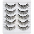 Jolof Store Cat Eye Faux Mink Lashes | Natural 3D Fluffy 5 Pair Pack