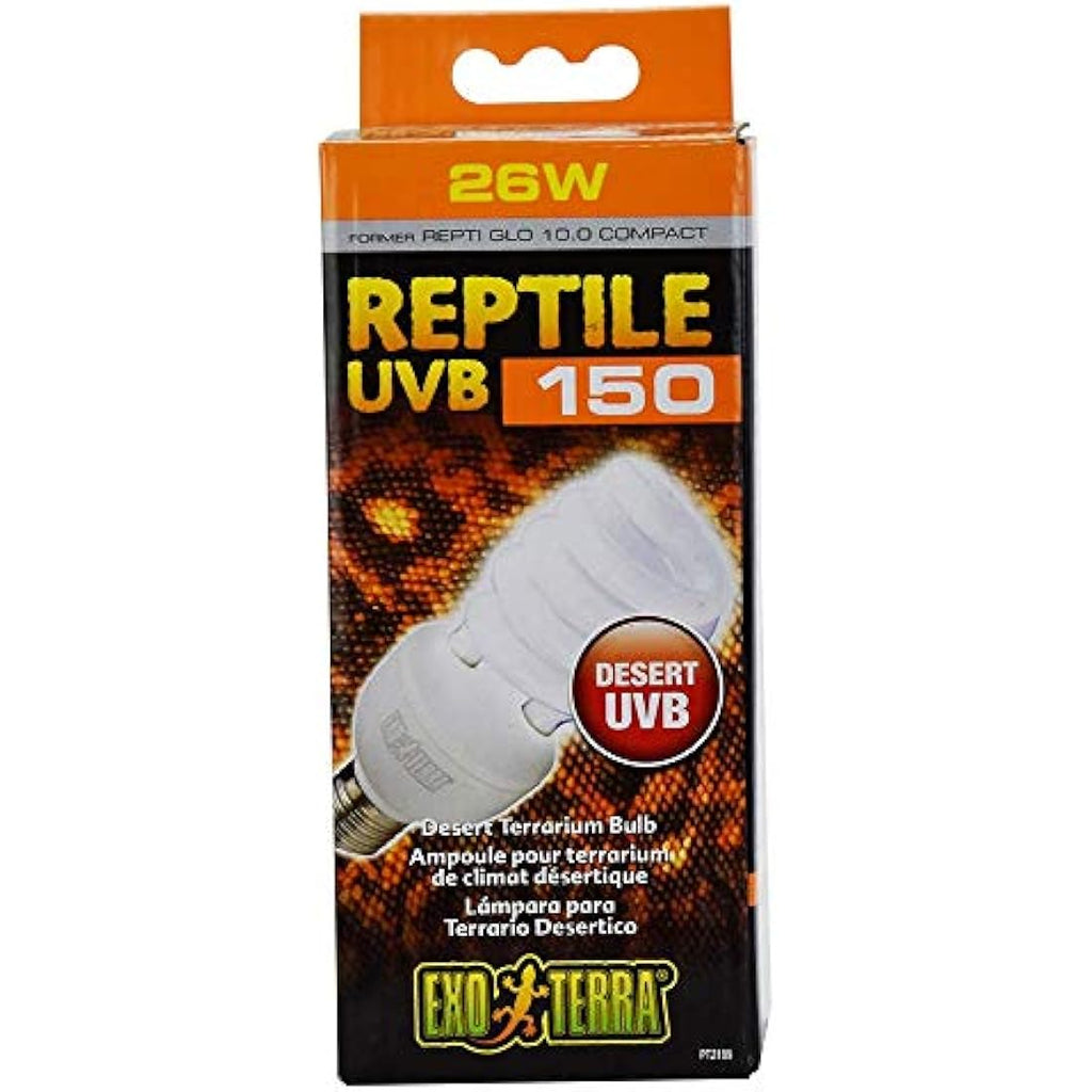 Exo Terra UVB 150 Desert Terrarium Bulb – High Output Reptile Light, 25W