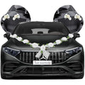 Nueva Vida Wedding Car Decoration – Silk Flower Garland with Door Ribbons