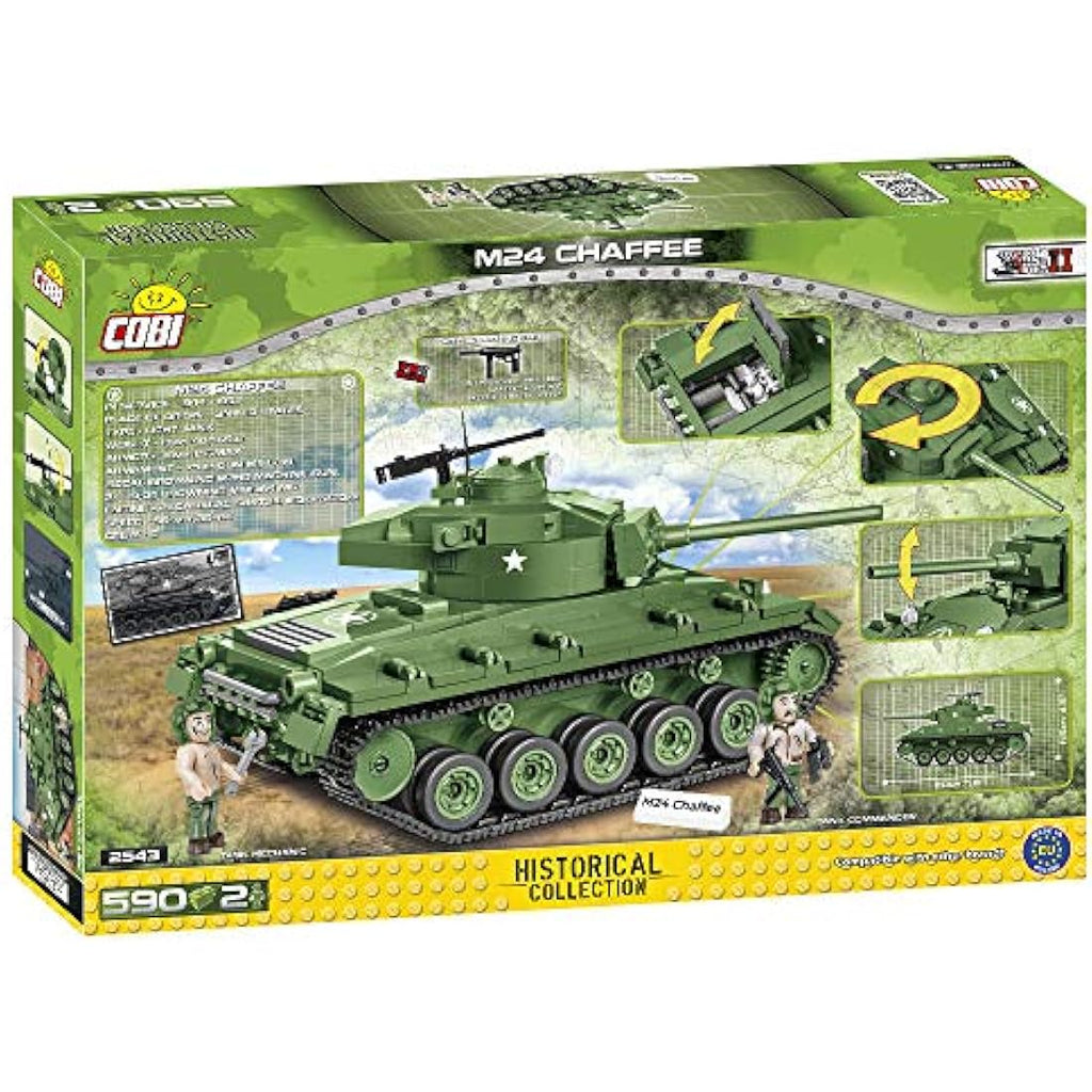 COBI M24 Chaffee Tank Model Building Set – 590 Piece Construction Toy