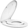STOREMIC Family Toilet Seat - Soft Close O-Shape with Built-in Child Seat