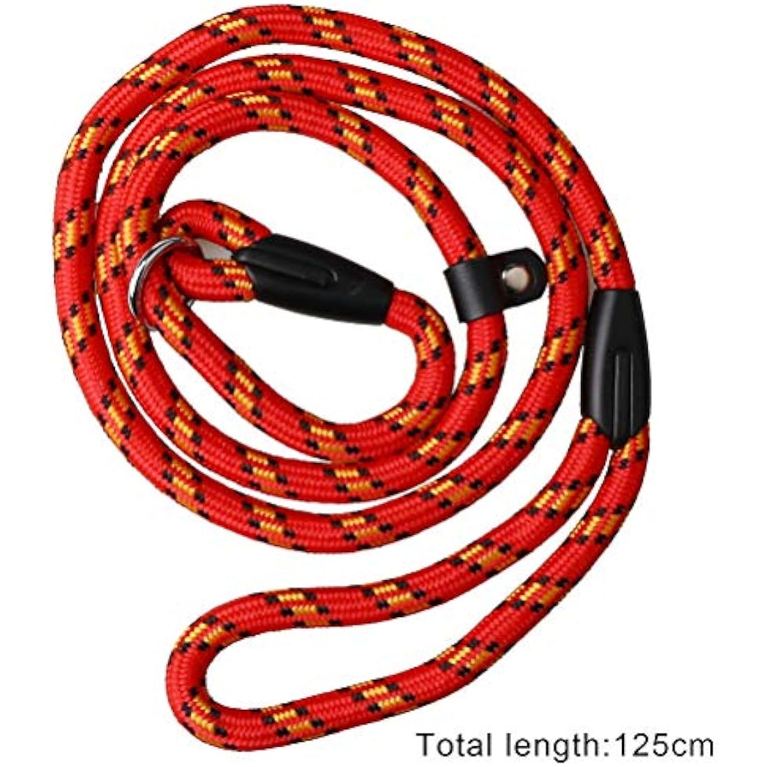 Dog Slip Lead – 125cm Durable Nylon Training Leash, Red