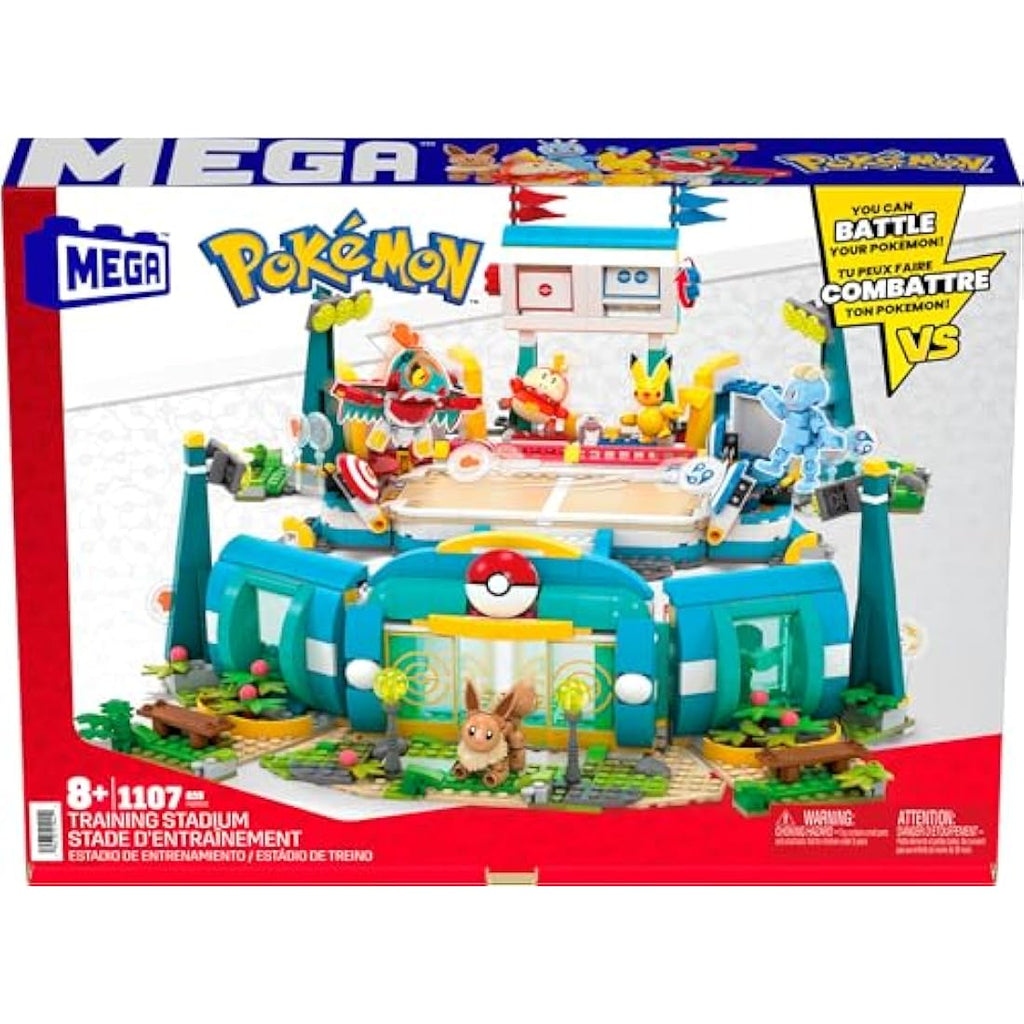 MEGA Pokémon Training Stadium Building Set with 5 Figures - 1101 Pieces