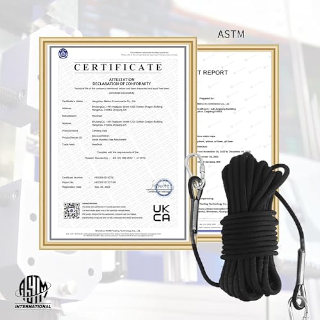 NewDoar 10mm Static Climbing Rope | 18KN High Strength Safety Cord