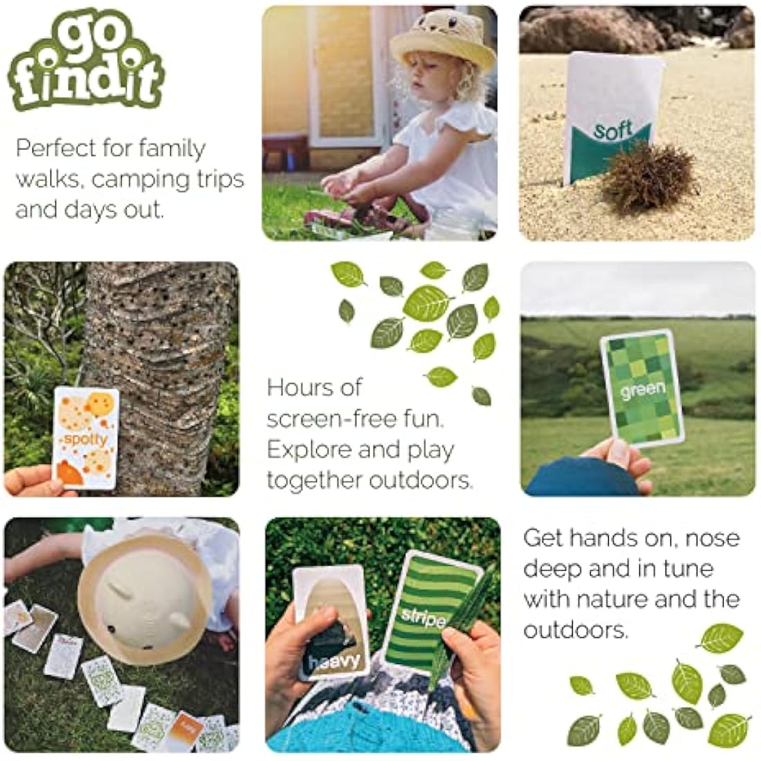 gofindit too Outdoor Nature Scavenger Hunt Card Game for Kids & Families