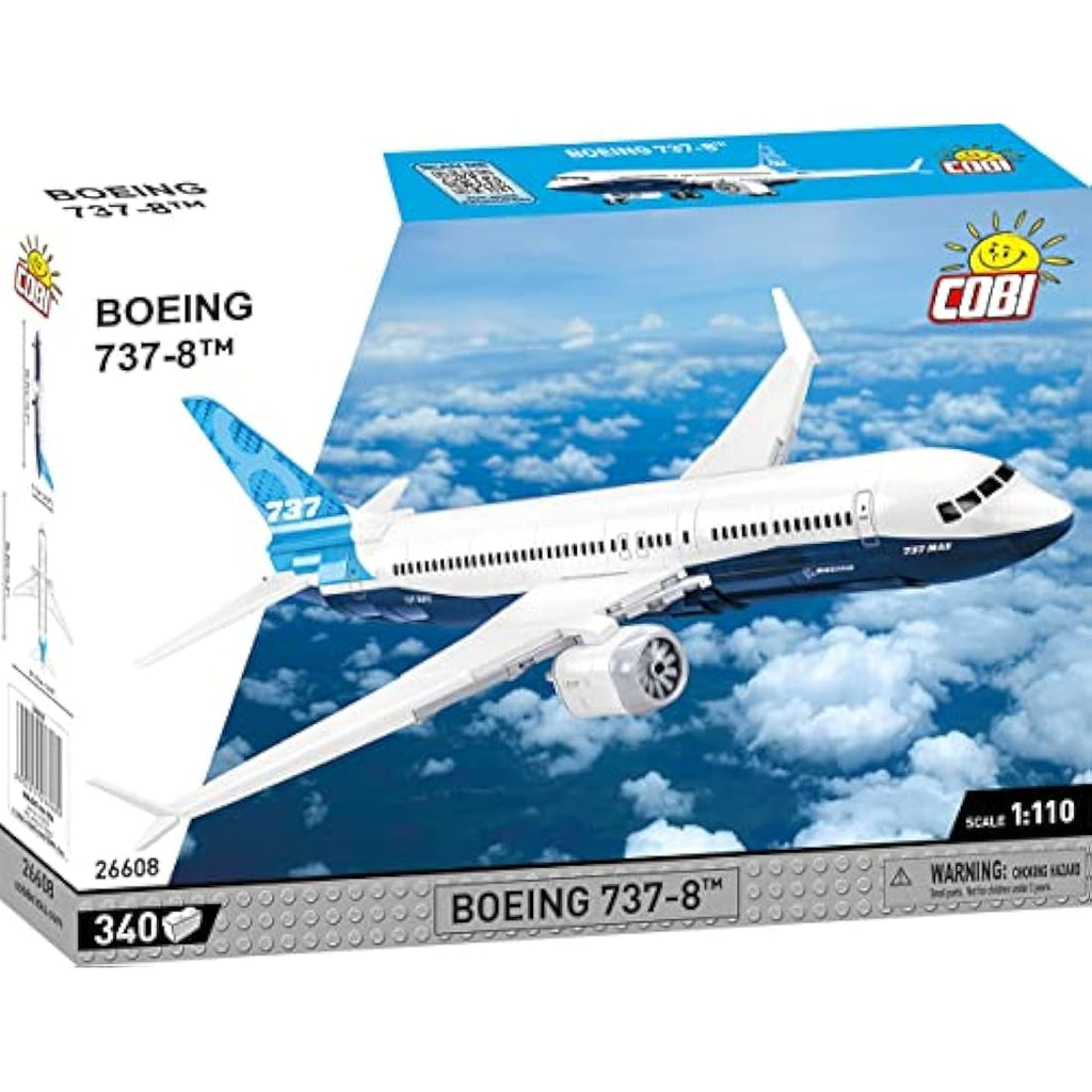 COBI Boeing 737-8 Model Aircraft Building Blocks Set – Black, 340 Pcs