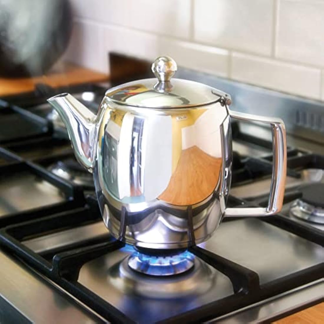Judge Stainless Steel Stovetop Teapot – 1L Induction Tea Kettle