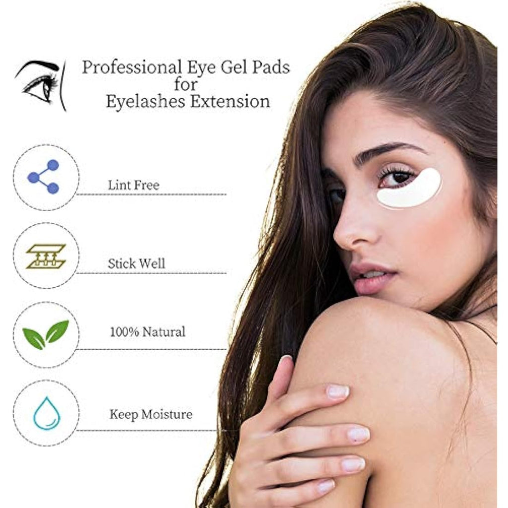 Pink Hydrogel Eye Pads for Eyelash Extensions - 250 Pairs